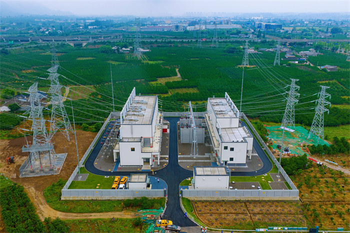 2026年5月25日，成都鶴山220千伏變電站全景。陳紅梅攝